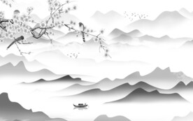 大气 意境灰色山水 TiF分层