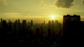 曼谷都市日落风情人文旅游宣传片