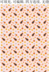 水果图案 木瓜图案