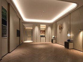 轻奢卧室空场景