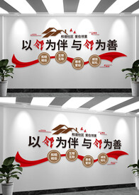 社区便民服务中心文化墙