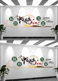 中医文化墙形象墙设计