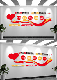 心灵驿站心理咨询室文化墙