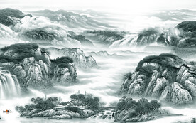 简约 中式山水新图 TIF分层