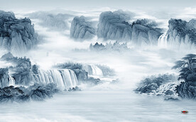 新款 意境高档山水 Tif分层