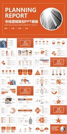 写字楼背景橙色企业市场营销策划