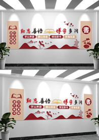 校园好习惯文化墙标语