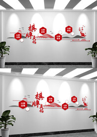 棋牌室文化墙宣传标语