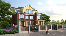 别墅建筑外观设计案例效果图