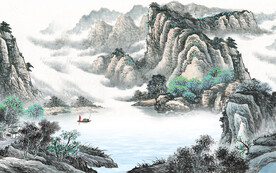 高端 简约意境山水 TIf分层