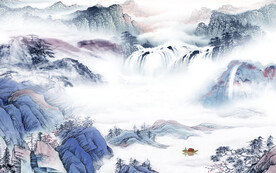 新款 简约意境山水 TIf分层