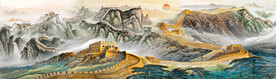 巨幅国画长城