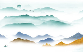 高清 最新中式山水 tiF分层