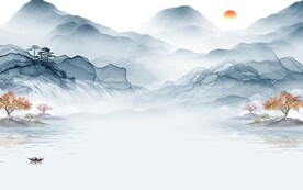 大气 最新中式山水 tiF分层