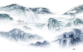 简约 新传中式山水 TIf分层