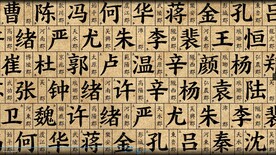 百家姓动态ae背景模板