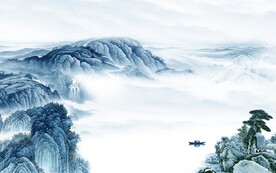 人气 新品客厅山水 Tif分层