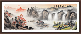 大厅山水画