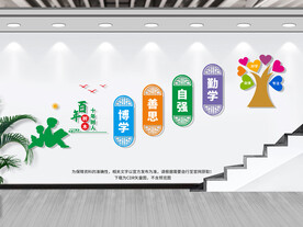 校园楼梯间文化墙