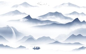 新款 新品意境山水 TIf分层