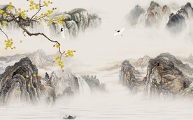 简约 新品意境山水 TIf分层