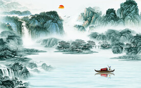 高端 高清简意山水 TIf分层