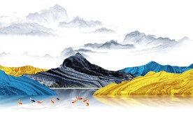 现代 人气山水新图 TIF分层