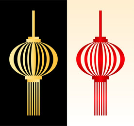 简约红灯笼