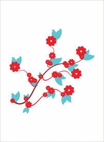 红花绿叶设计CDR