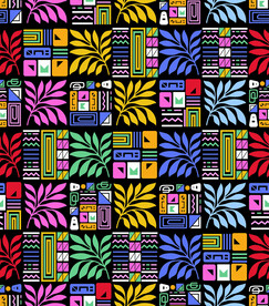 叶子方几何方块