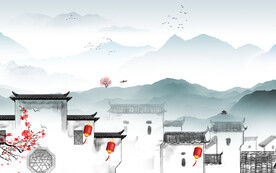 高雅 意境清晰山水 TiF分层