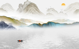 人气 意境新山水画 TiF分层