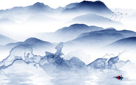 现代 意境大气山水 Tif分层