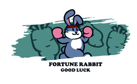 卡通兔子烫画图案