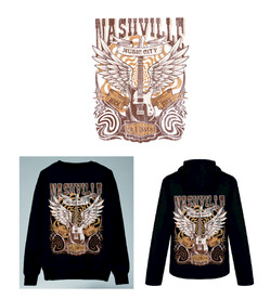 吉他翅膀创意图案