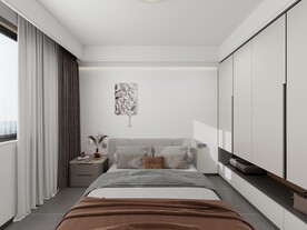 轻奢卧室效果图