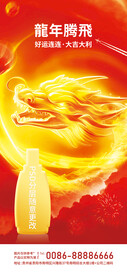 2024龙年朋友圈产品海报设计
