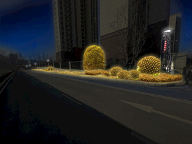小区亮化效果图