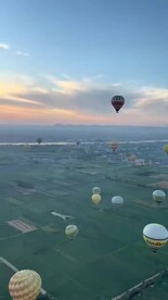 埃及卢克索帝王谷热气球视频