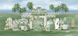 户外婚礼仪式区