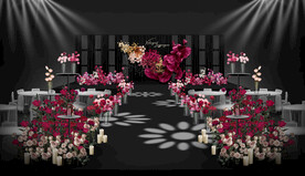 玫红色仪式区