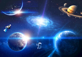 宇宙星球浩瀚星空外太空银河背景