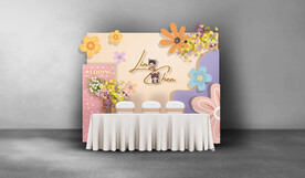 卡通婚礼签到区