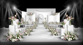 白色婚礼仪式区