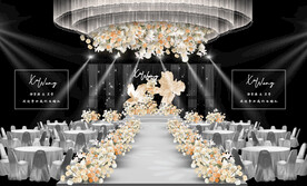 香槟色婚礼仪式区