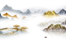 奢雅 新传意境山水 TIF分层