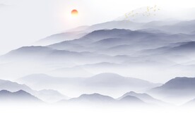 意境 简意中式山水 TIF分层