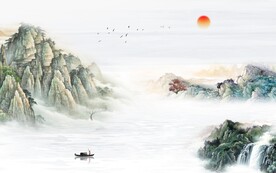 中式 高档现代山水 TIF分层