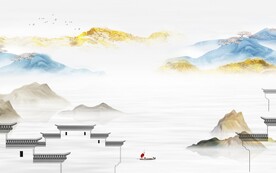 高清 高档现代山水 TIF分层