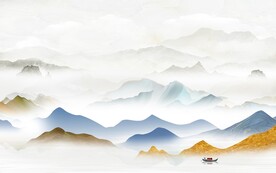 客厅 中式简约山水 TiF分层